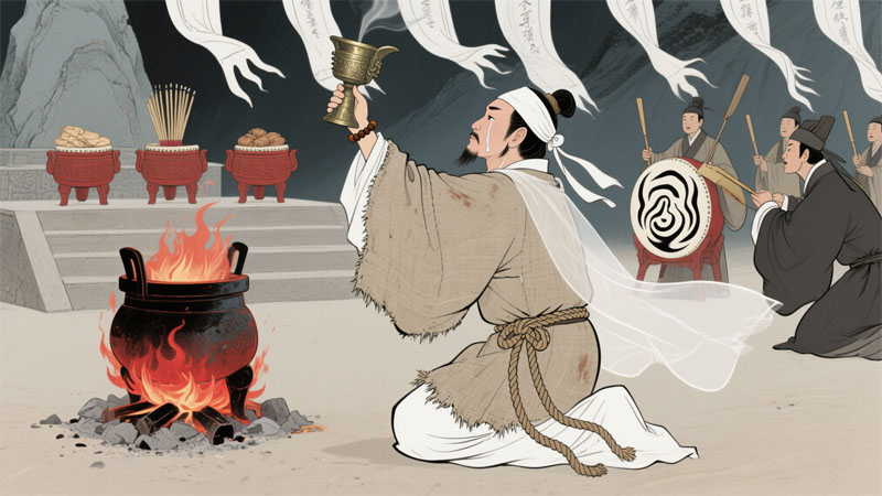 墓封乾陵，泪祭母皇